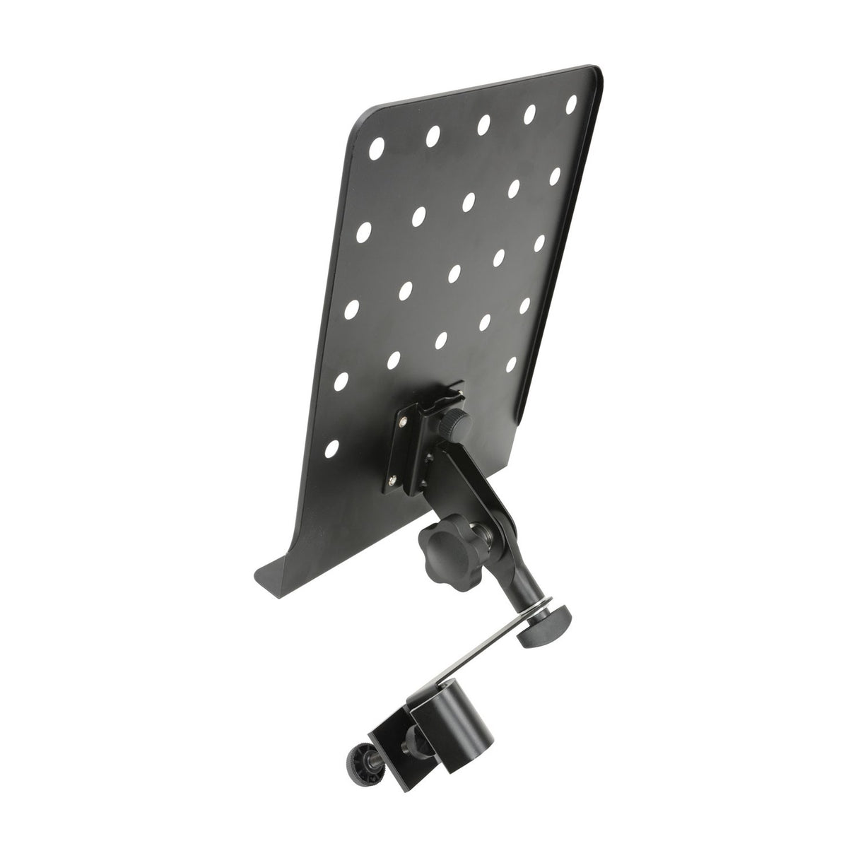 QTX MTS-A Clip-on Music & Tablet Shelf, 360° Rotating