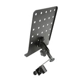 QTX MTS-A Clip-on Music & Tablet Shelf, 360° Rotating