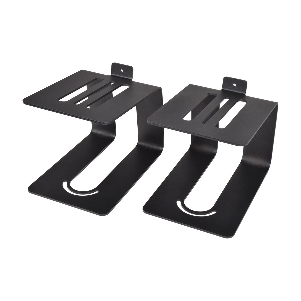 QTX Desktop Speaker Stands, Pair with Foam Pads
