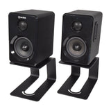 QTX Desktop Speaker Stands, Pair with Foam Pads