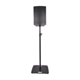 QTX Square Base Speaker Stand, 182cm, Black