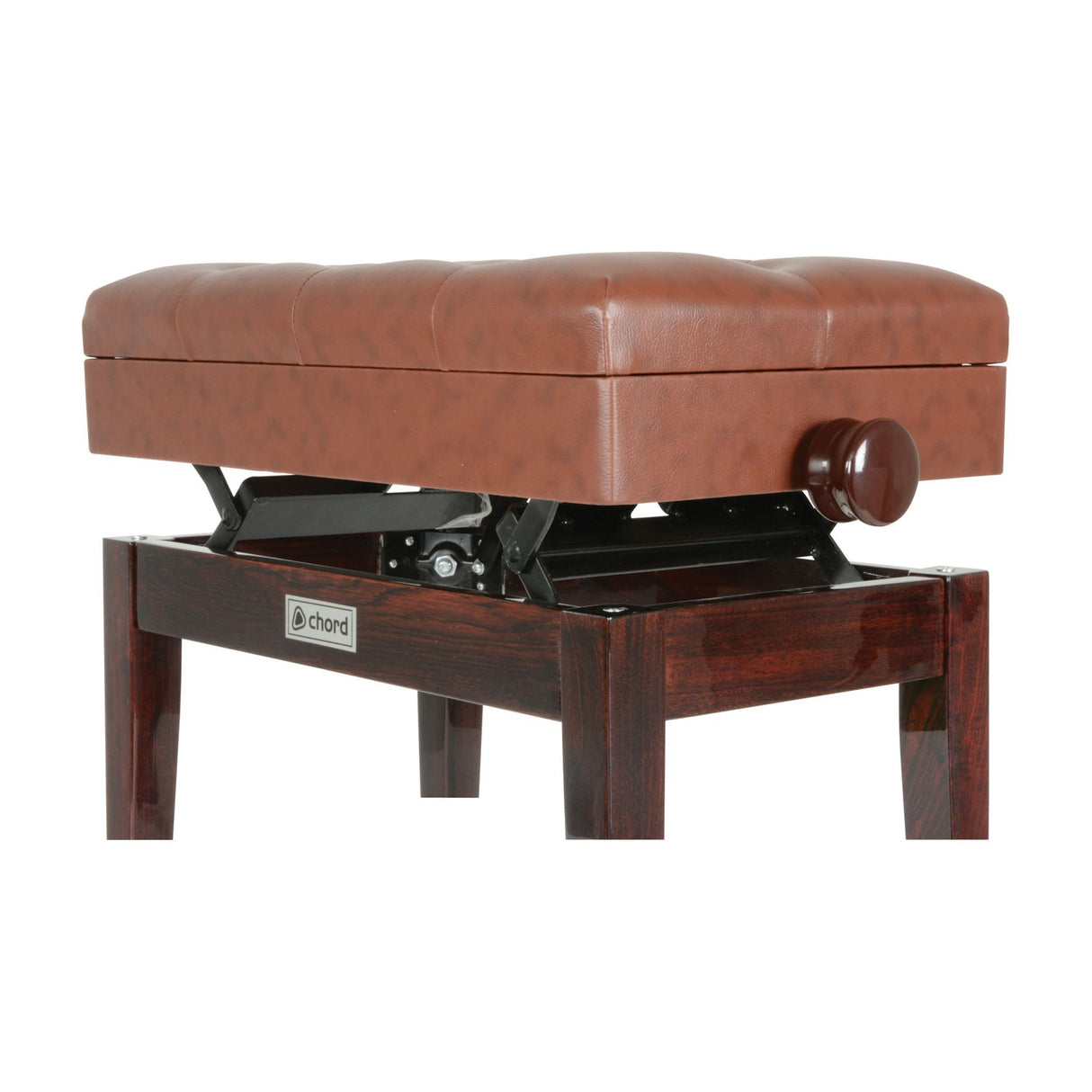 Chord PB660HS-BR Height-Adjustable Piano Bench in Brown
