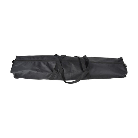 Chord twin pack carry bag in black fabric with dual handles and end zips, holding two boom microphone stands, shown on a white background.