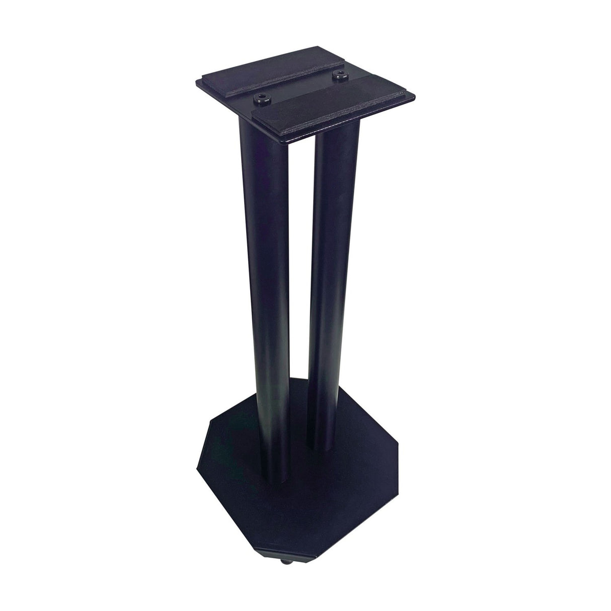 QTX Studio Monitor Stands 50cm - Pair, Steel with Floor Spikes