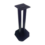 QTX Studio Monitor Stands 50cm - Pair, Steel with Floor Spikes