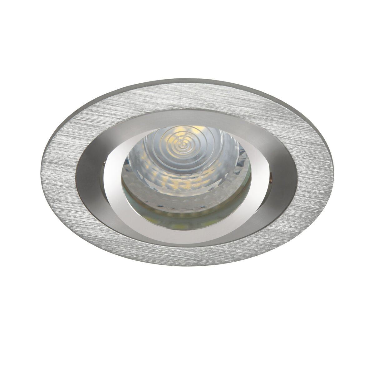 SEIDY Recessed Round MR16 GX5.3 Downlight - Brushed Aluminium