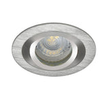 SEIDY Recessed Round MR16 GX5.3 Downlight - Brushed Aluminium
