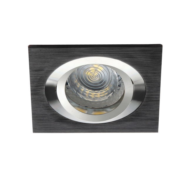Seidy 90x90 Recessed MR16 Ceiling Downlight Frame - Black