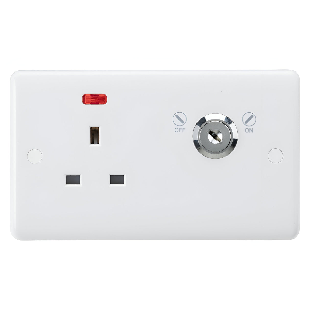 13A DP Lockable Socket with Neon
