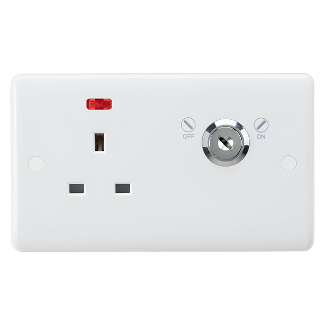 13A DP Lockable Socket with Neon