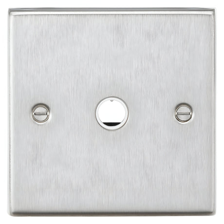 20A Flex Outlet Plate - Brushed Chrome