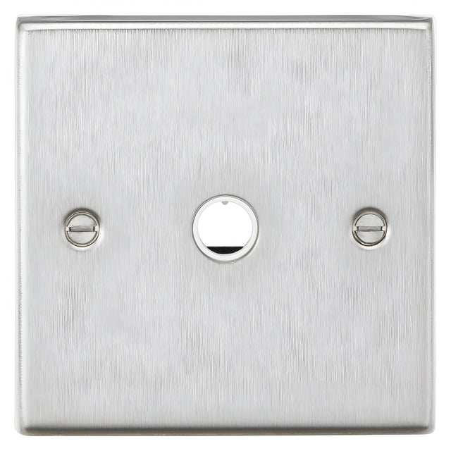 20A Flex Outlet Plate - Brushed Chrome