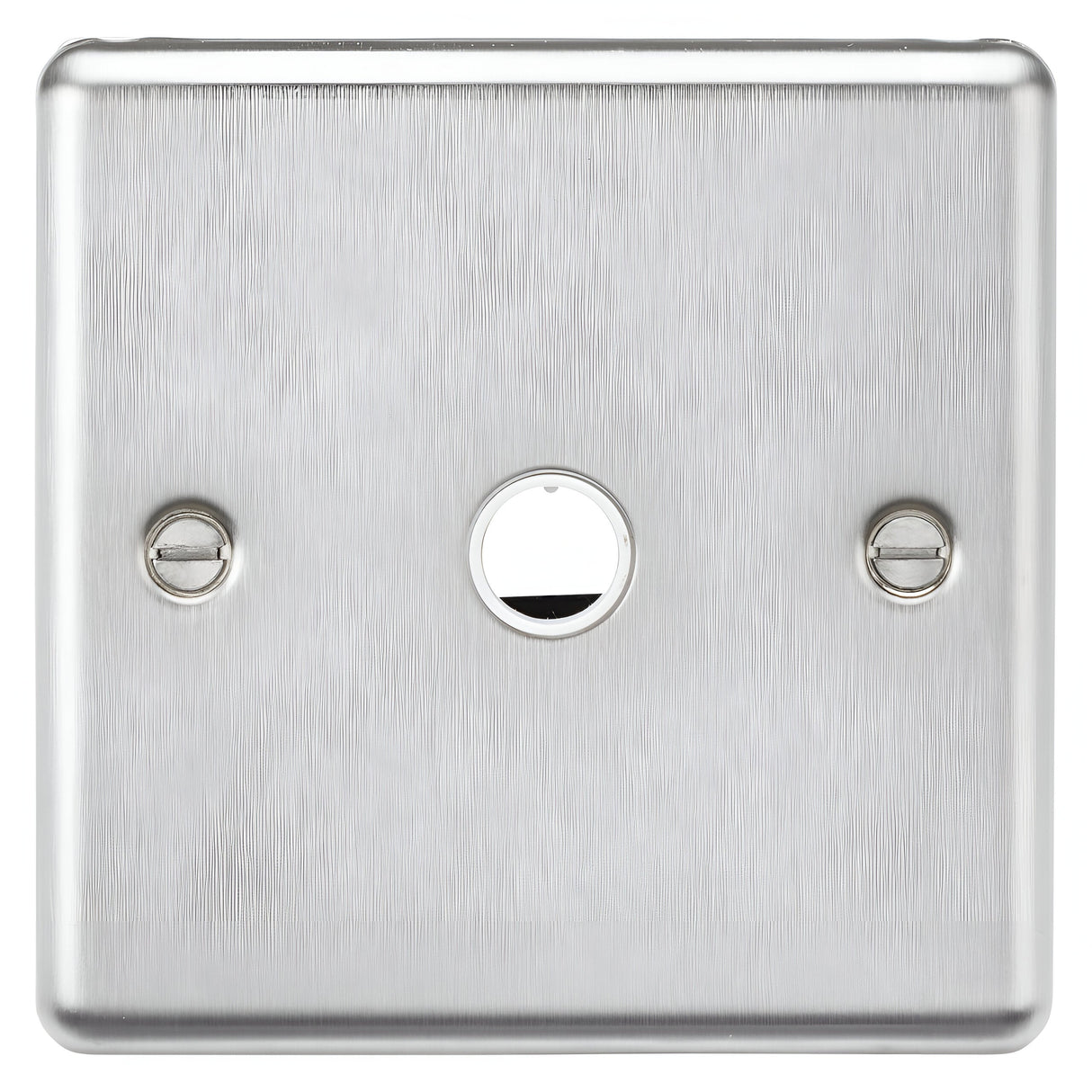 20A Flex Outlet Plate - Brushed Chrome