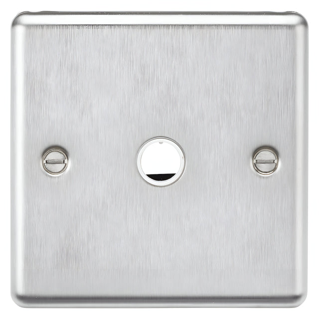 20A Flex Outlet Plate - Brushed Chrome
