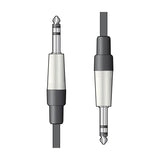 Citronic S6J300 Shielded 6.3mm TRS Jack Audio Lead 3m