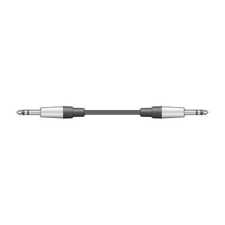 Citronic S6J600 6m audio lead with two 6.3mm stereo TRS jack plugs and dark rubberised cable, shown on a plain white background.