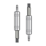 Citronic S3J075 3.5mm TRS Jack Audio Lead 0.75m