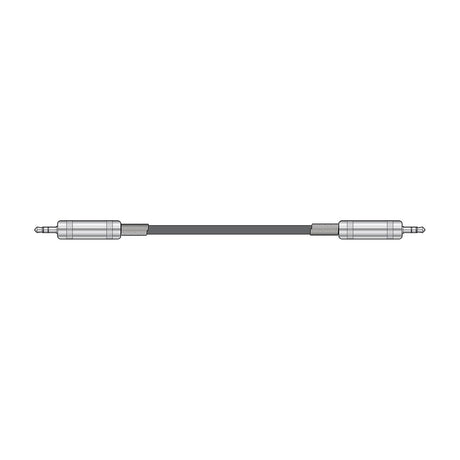 Citronic S3J600 6m audio lead with two 3.5mm stereo TRS jack plugs and silver metal connector housings, shown on a plain white background.