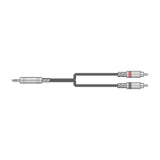 Citronic S3J-2R600 3.5mm TRS Jack to 2x RCA Lead 6.0m