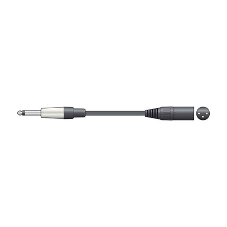 Citronic M6J-XM600 audio lead with 6.3mm mono jack plug and male XLR connector on a plain white background.