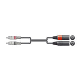 Citronic 2R-2XM600 Twin RCA to XLR Male Audio Lead 6m