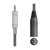 Citronic S3J-XM050 3.5mm TRS Jack to XLR Male Lead 0.5m