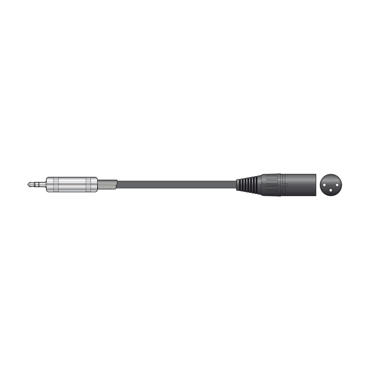 Citronic S3J-XM050 3.5mm TRS Jack to XLR Male Lead 0.5m