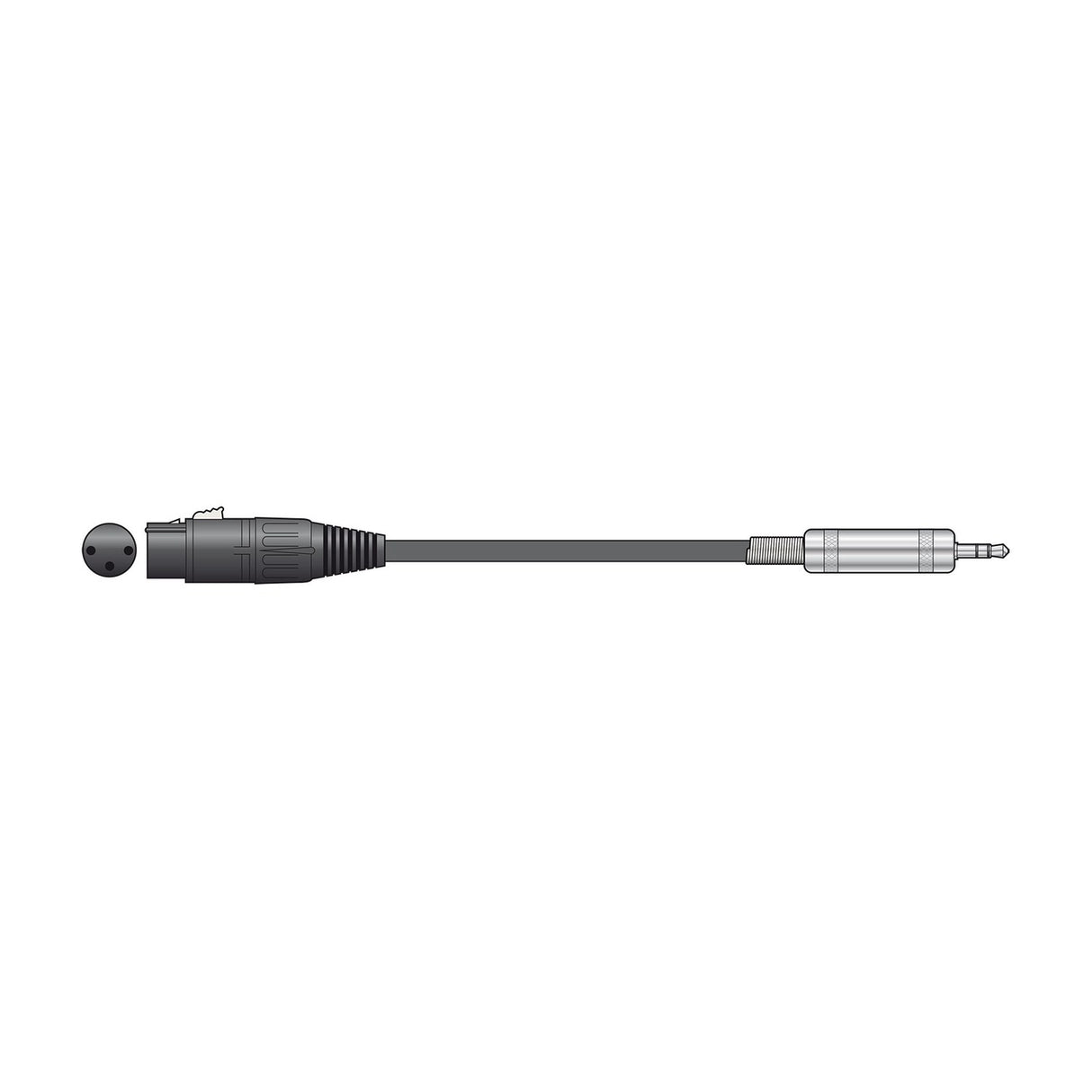 Citronic S3J-XF051 XLR Female to 3.5mm TRS Jack Lead 0.5m