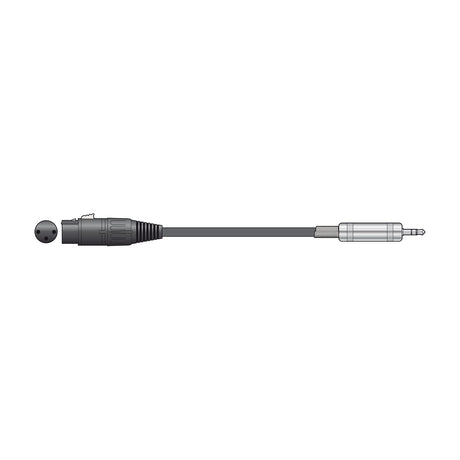 Citronic S3J-XF051 audio lead with female XLR connector and 3.5mm TRS jack plug on a plain white background.