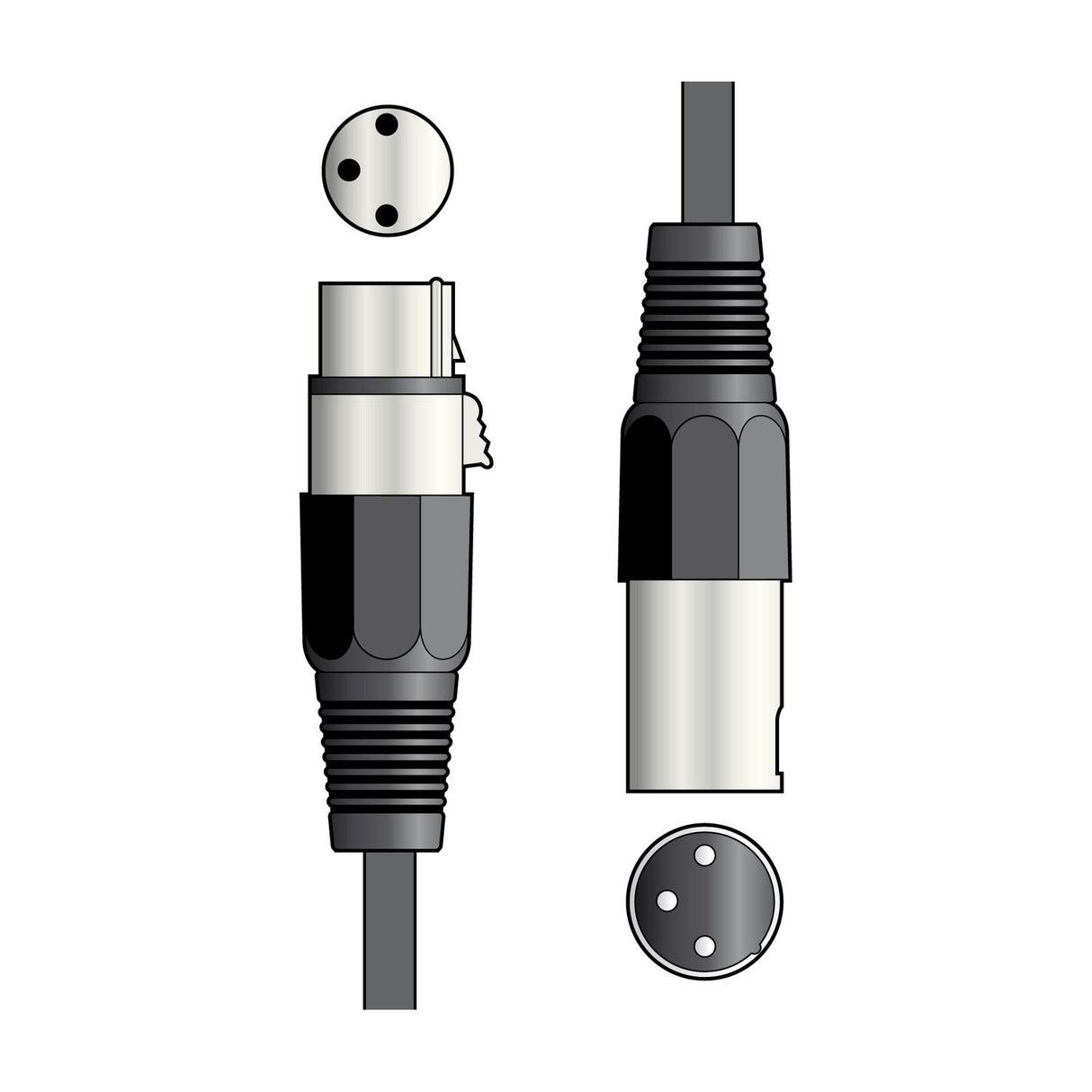 QTX Essential Balanced XLR Microphone Lead 6.0m
