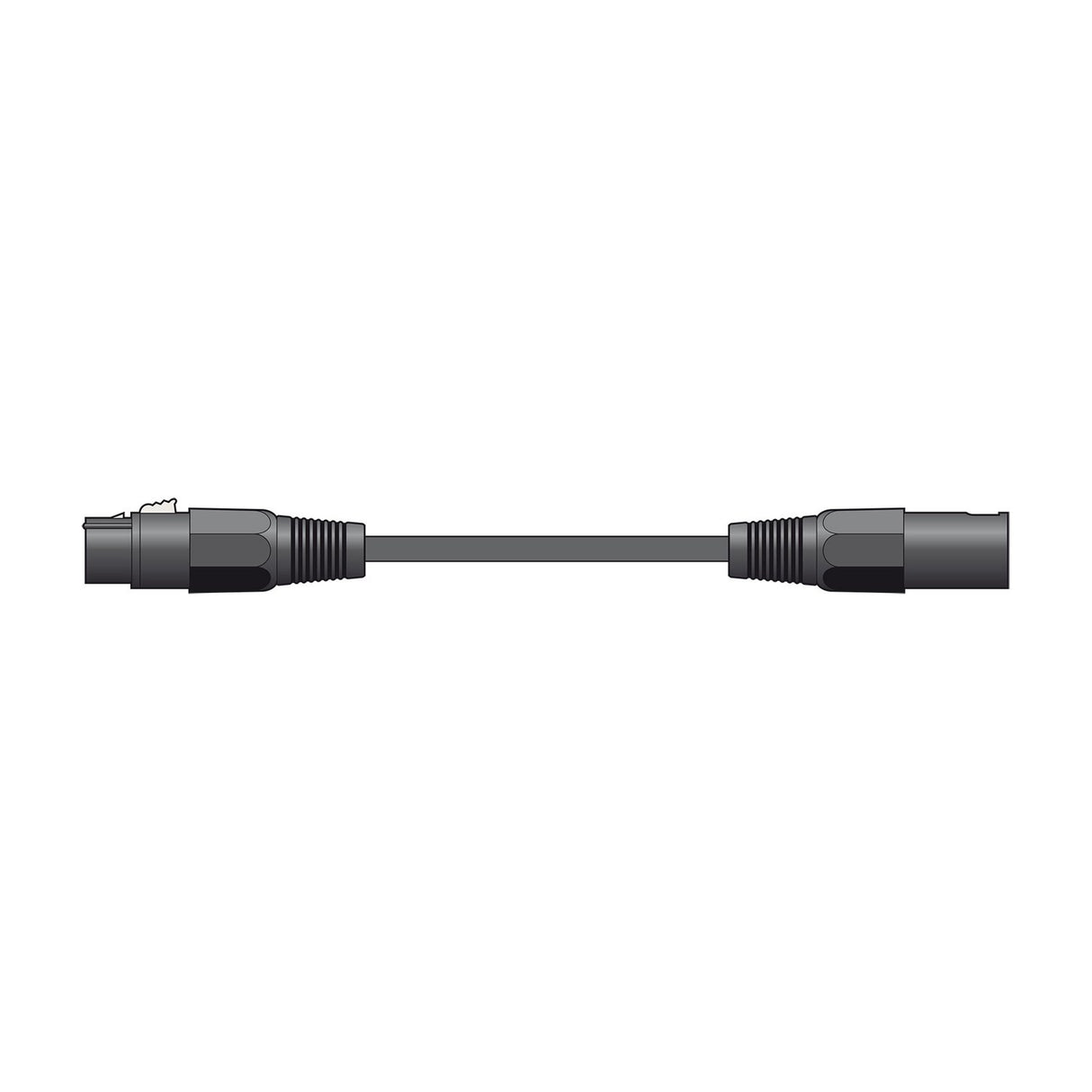Citronic XF-XM050BK Balanced XLR Microphone Lead 0.5m