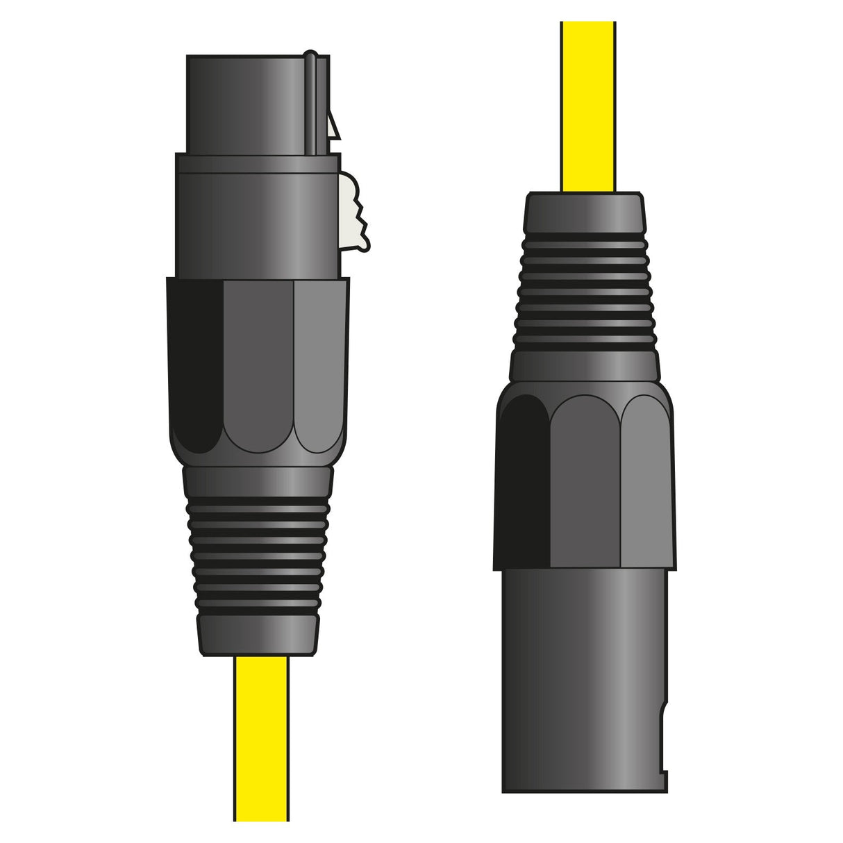 Citronic Classic Microphone Lead XLR Female To Male 1.5m Yellow