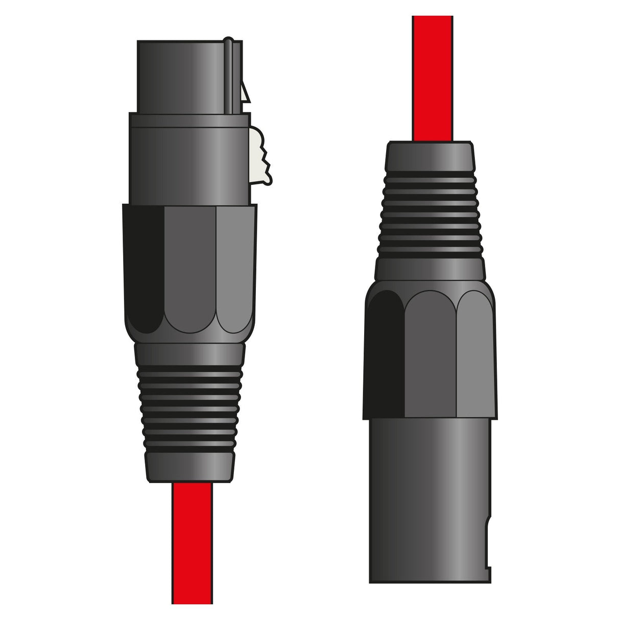 Citronic Classic Microphone Lead XLR Female To Male 6.0m - Red