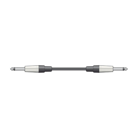 Citronic M6J-J300 3m guitar lead with two 6.3mm mono jack plugs and grey rubberised cable, shown horizontally on a plain white background.