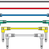 Citronic PATCH015CL 6.3mm Jack Patch Lead Set, 6pcs