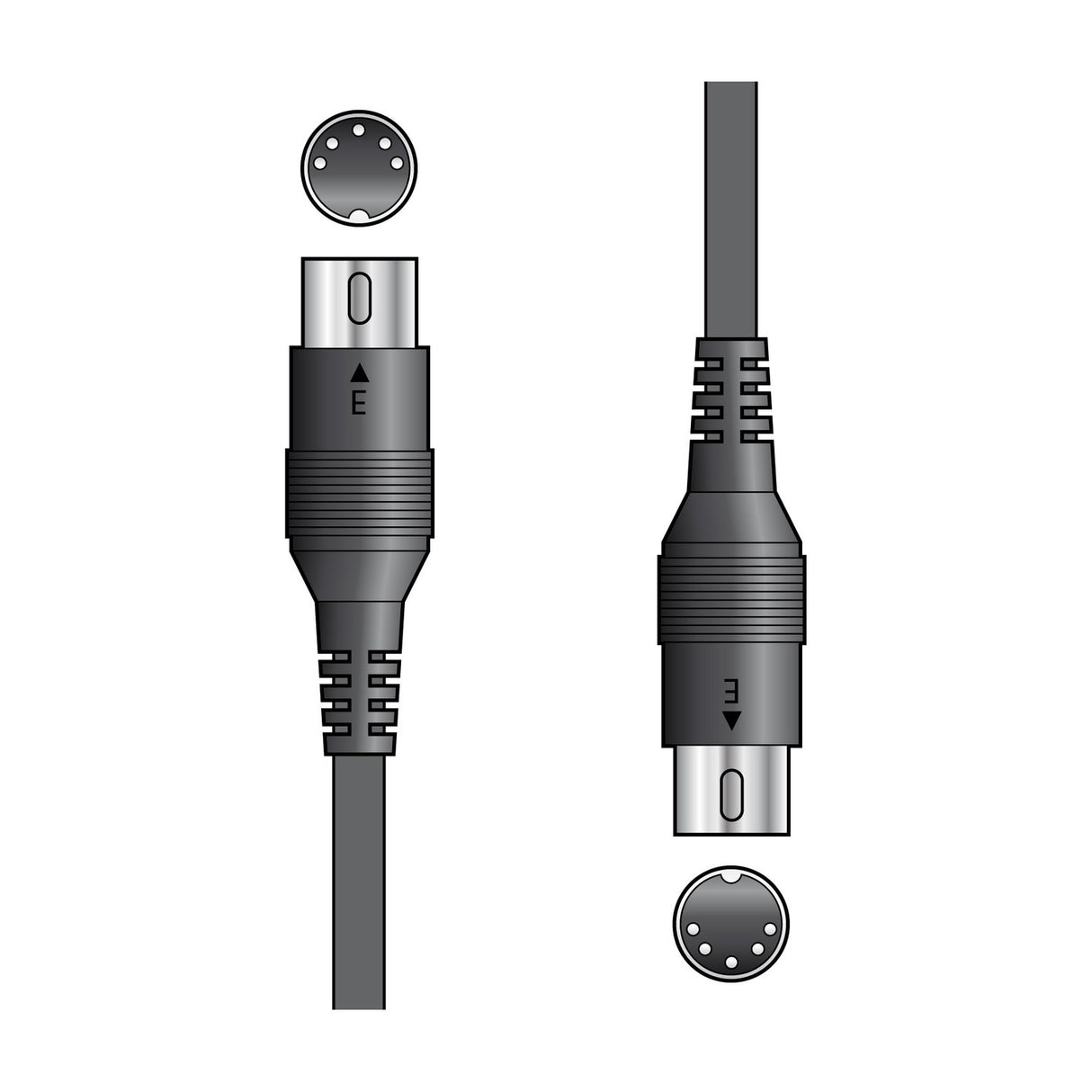 Citronic MIDI075 5-Pin DIN 0.75m MIDI Lead