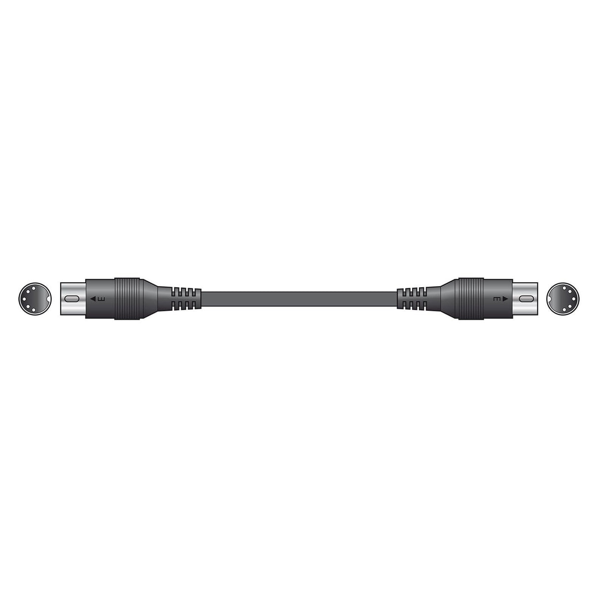 Citronic Classic MIDI Lead – 5-Pin DIN to 5-Pin DIN - 0.75m