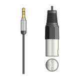 Citronic MP3-XLR 3.5mm Jack to XLR Male Audio Lead 1.5m