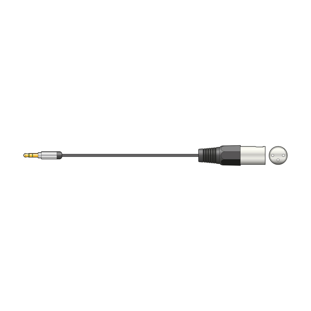Citronic MP3-XLR 3.5mm Jack to XLR Male Audio Lead 1.5m