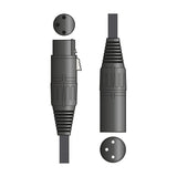 Citronic Retro Braided XLRF-XLRM Microphone Lead