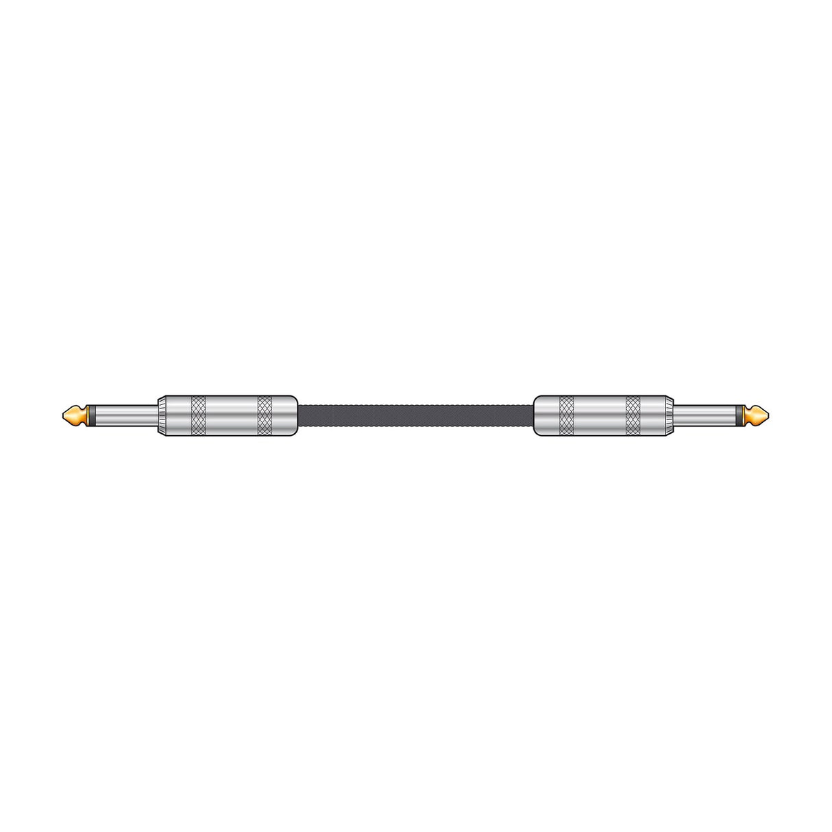 Citronic Classic Braided Guitar Lead Black 3.0m