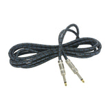 Citronic Retro Braided Guitar Lead 6.3mm Jack 3.0m