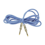 Citronic Classic Retro Braided Guitar Lead 6.3mm Jack 3.0m