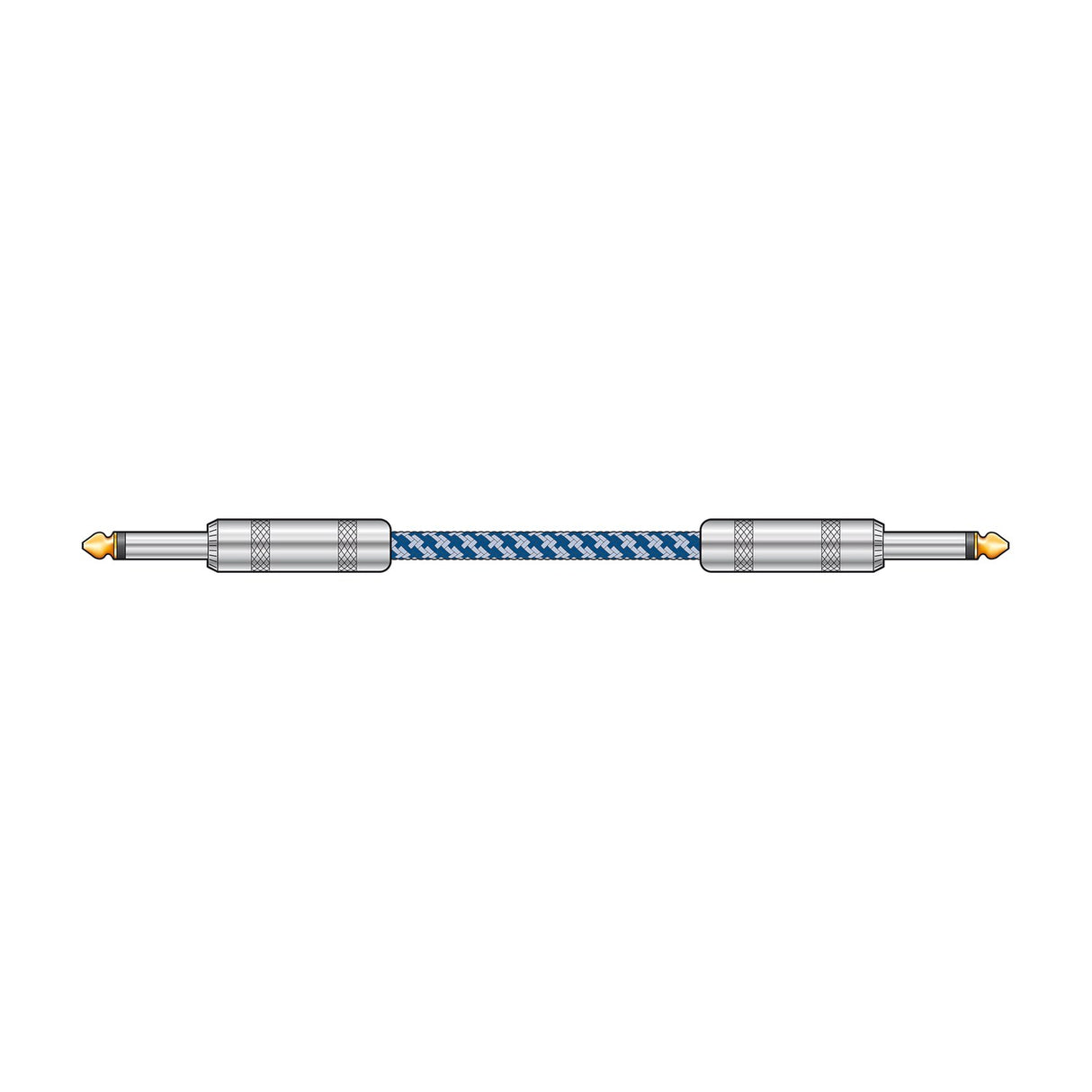 Citronic Classic Retro Braided Guitar Lead 6.3mm Jack 3.0m