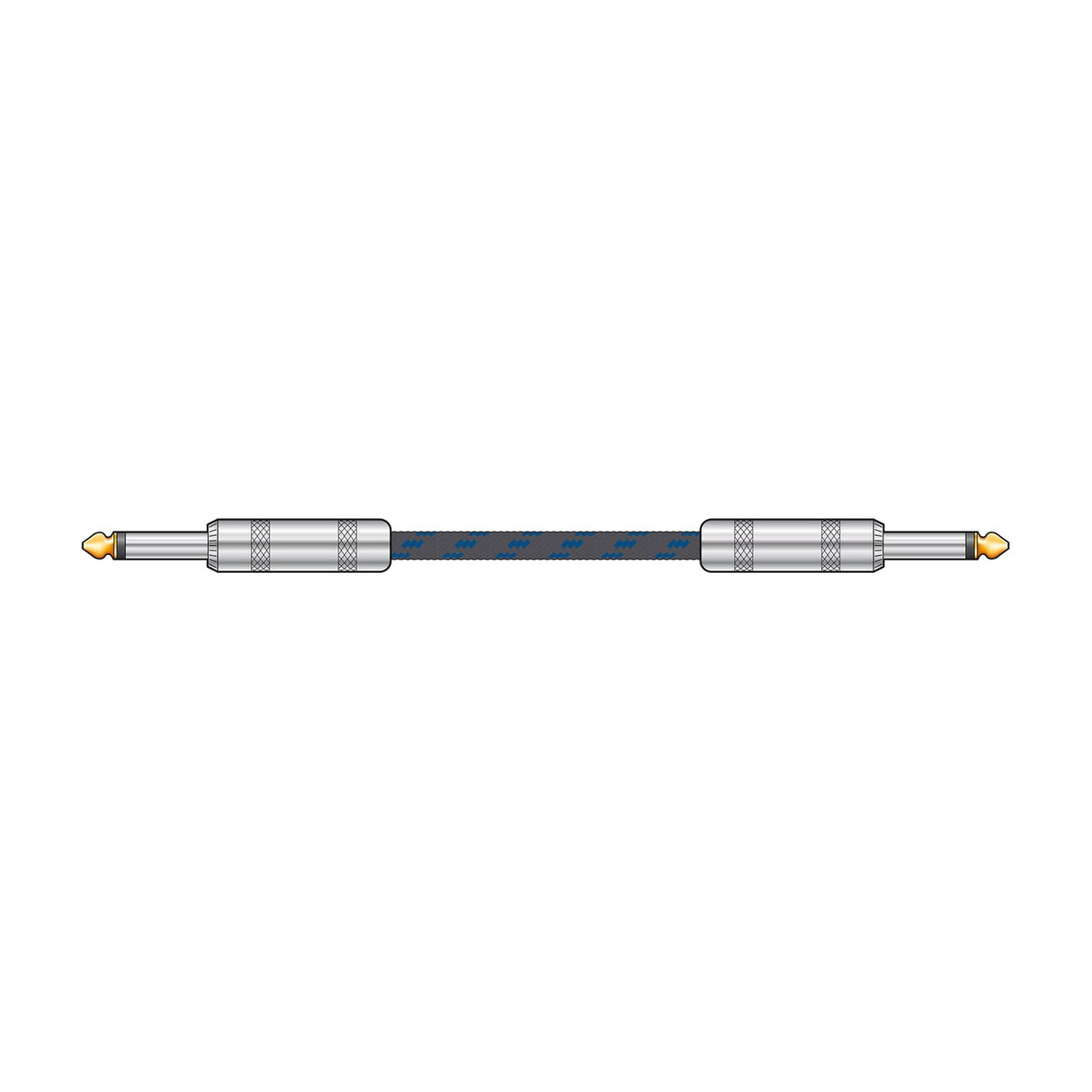 Citronic Braided Guitar Lead 6.3mm Mono Jack 6.0m