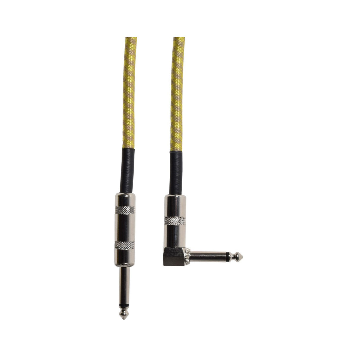 Citronic Braided Guitar Lead 3m Right-Angled Mono Jack