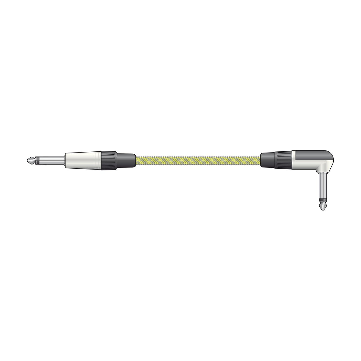 Citronic Classic Braided Right-Angled Guitar Lead 3.0m