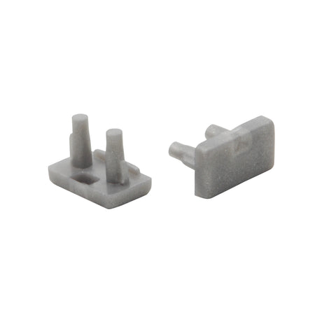 PROFILO B LED Profile End Cap 2 Pack - Grey/Black
