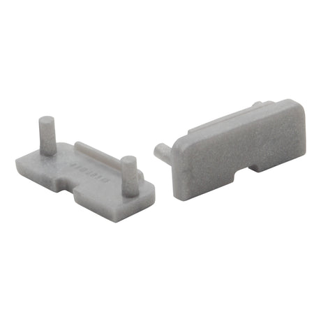 End Cap for D LED Profile Channel - 2 Pack Grey