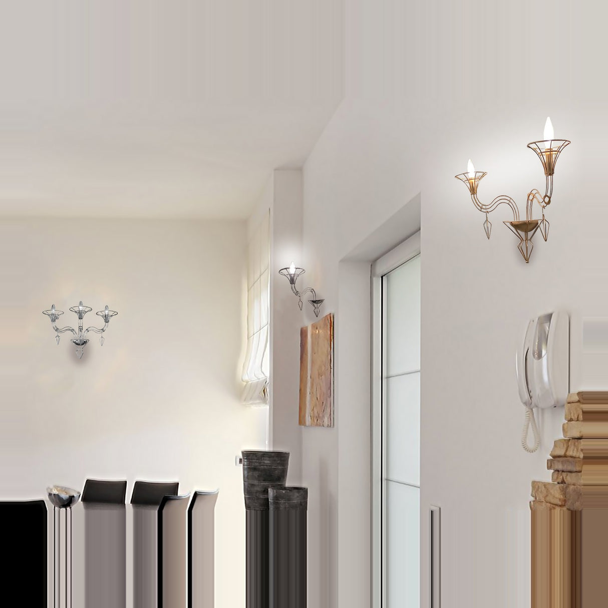 Dedalo 2 Light Wall Light